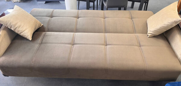BEDTIME Brown and Beige Sofabed with Storage - Image 2