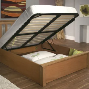 New Alder Solid Oak Ottoman Storage Bed